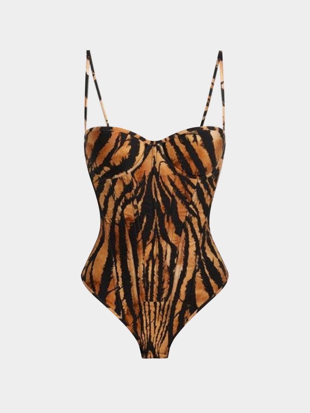 Tiger print bodysuit